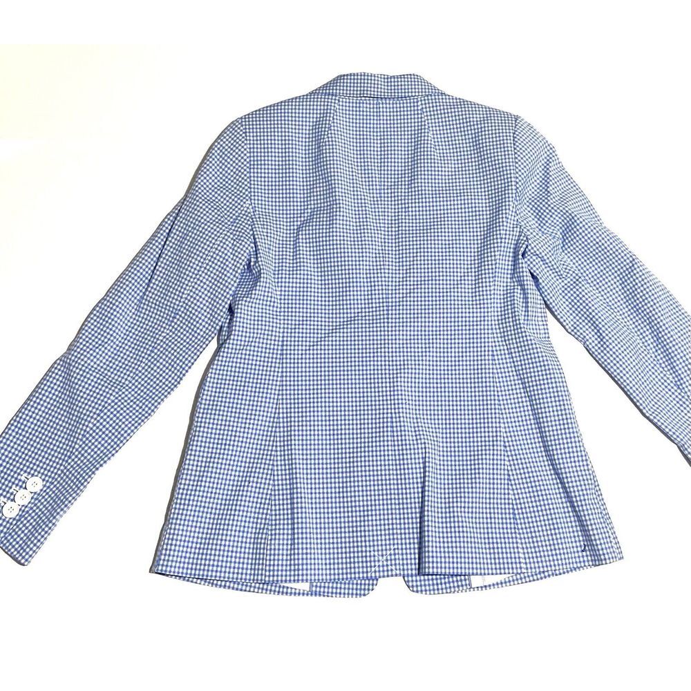 Talbots Blazer Gingham Checkered Single Button Ja… - image 6